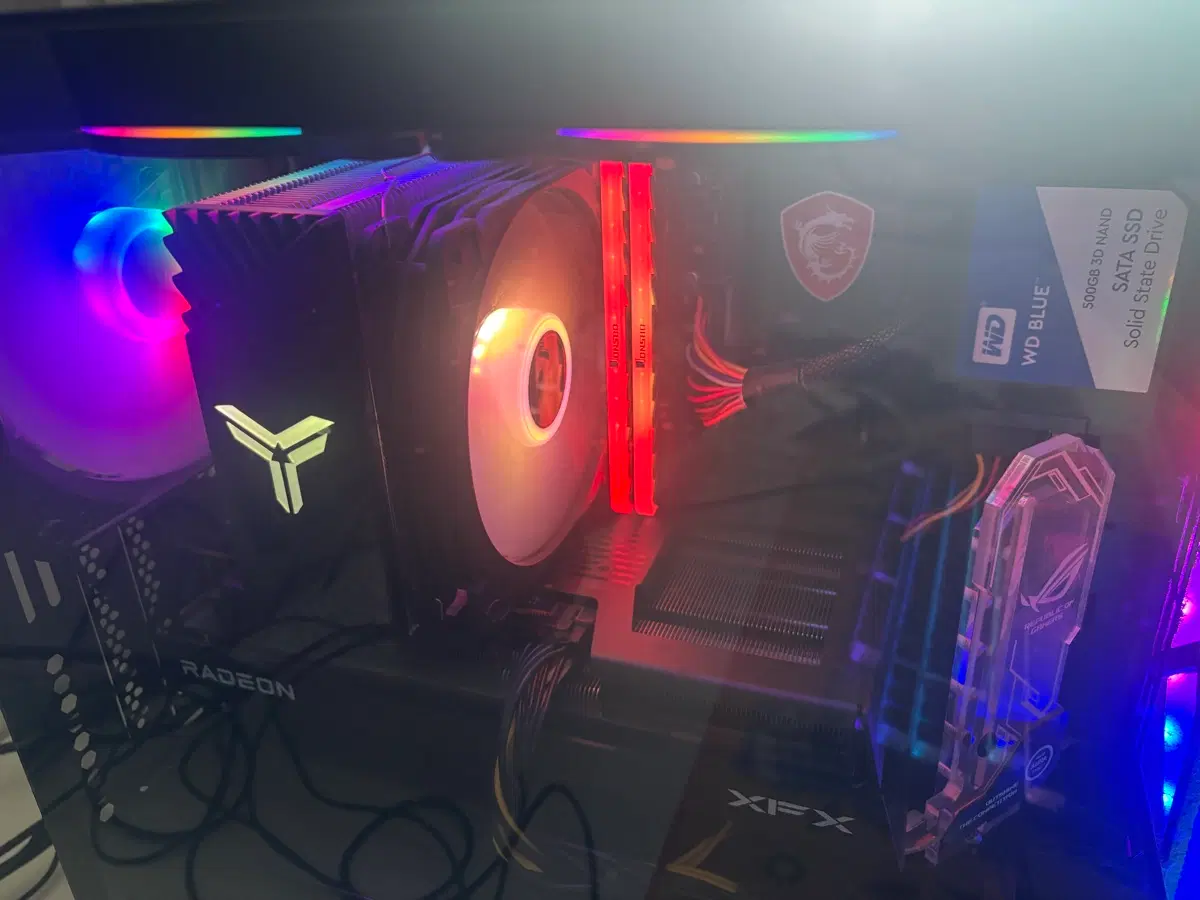 AMD 라이젠 5 5600X 라데온 RX 6600 16GB램 500GB SSD 게이밍 컴퓨터pc 본체판매