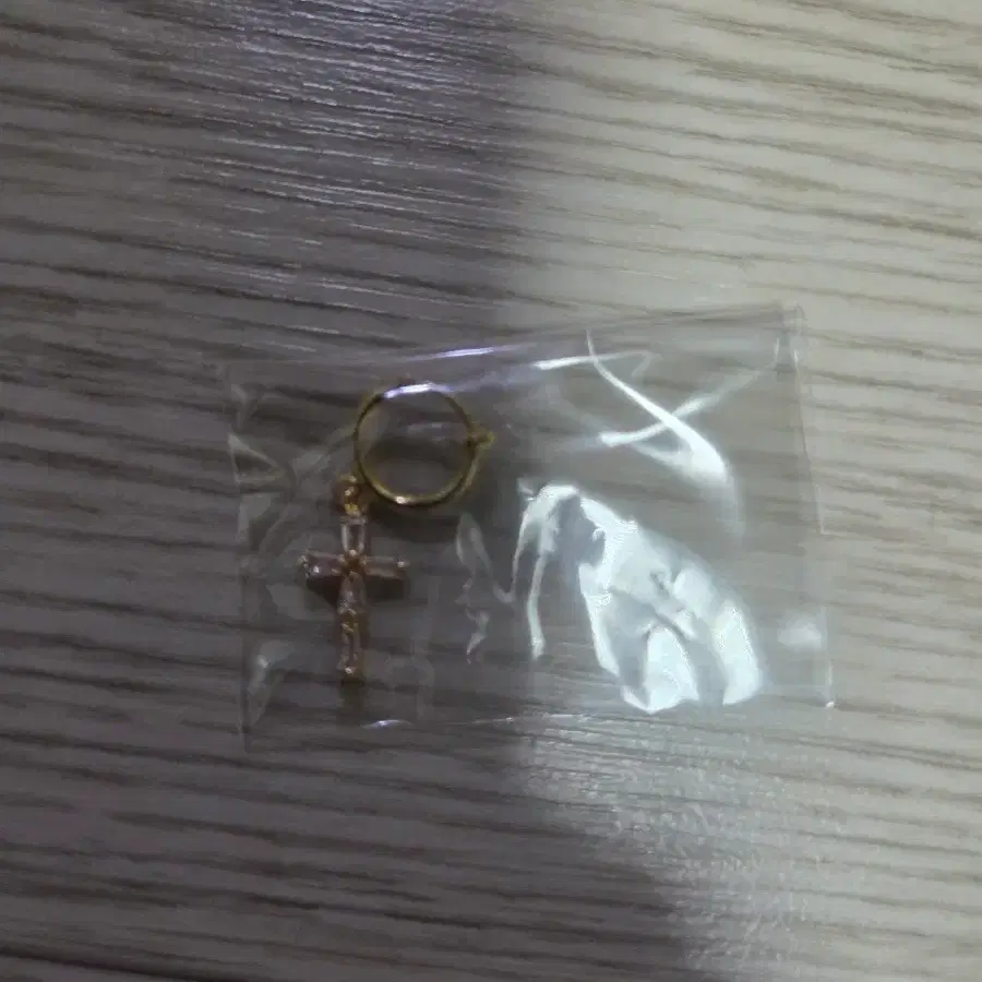 솜인형 십자가 팬던트 목걸이 20cm
