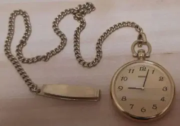 SEIKO 회중시계 골드 컬러 체인 포함 7N01-0020