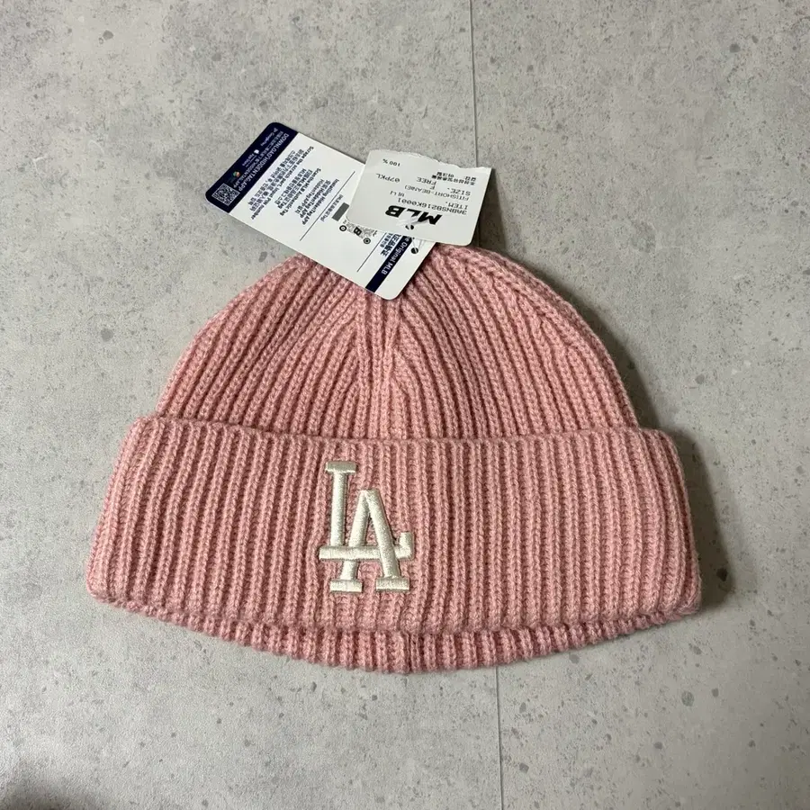 MLB LA 핑크 비니 (새상품)