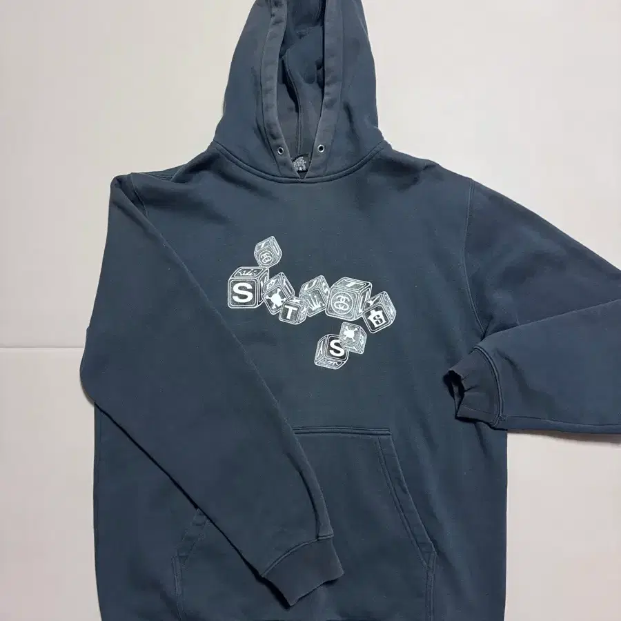 [M] 90s 스투시 빈티지 다이스 로고 후드티