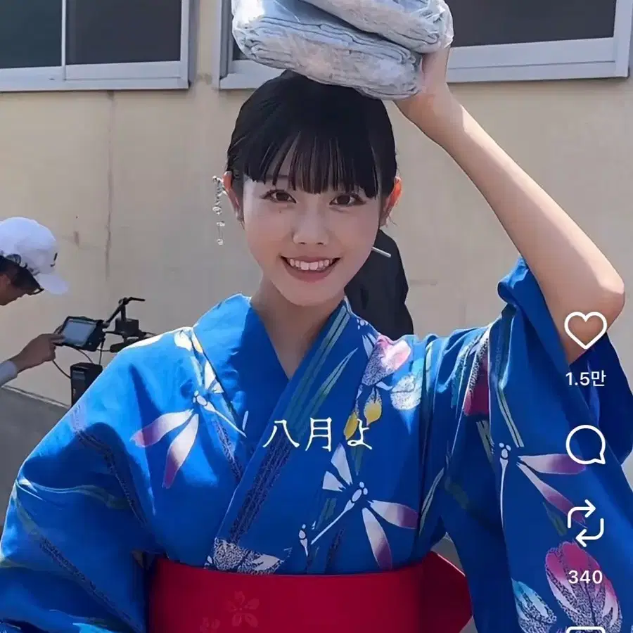 아오톤보 푸른색 잠자리 유카타 단품(코스프레용X,일본구매) 일본유카타 기모노 레어 일본여행 졸사 촬영 일녀