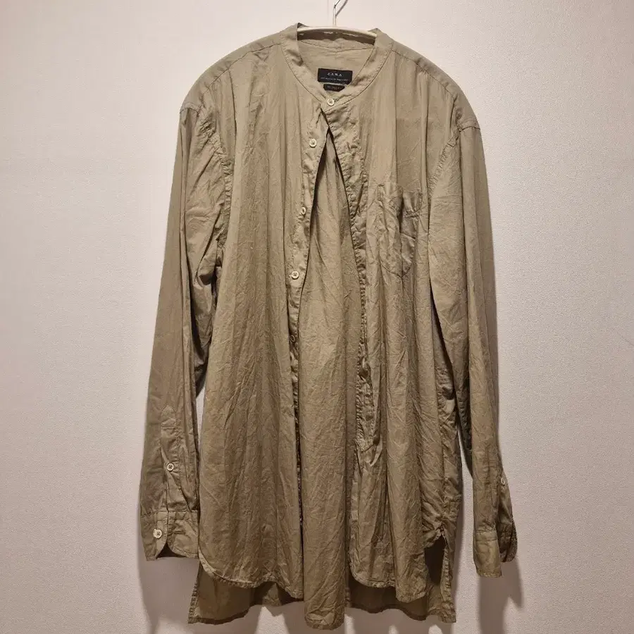 ZARA 릴렉스핏 셔츠 S(95) 베이지