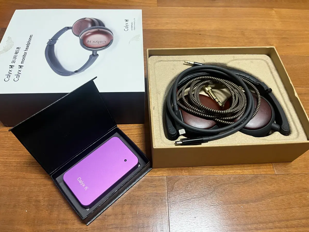 Calyx H 모니터 헤드폰 Calyx K 휴대용 엠프 & Anker 선