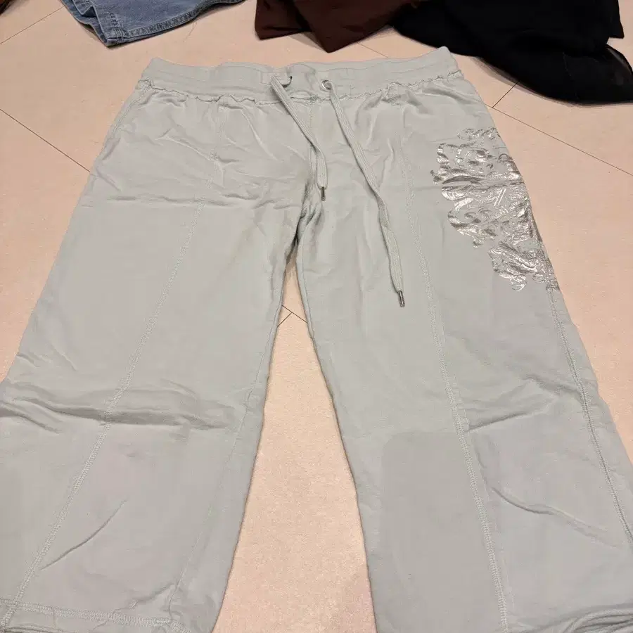 y2k 민트 갸루 7부 바지 카프리 팬츠 capris swag