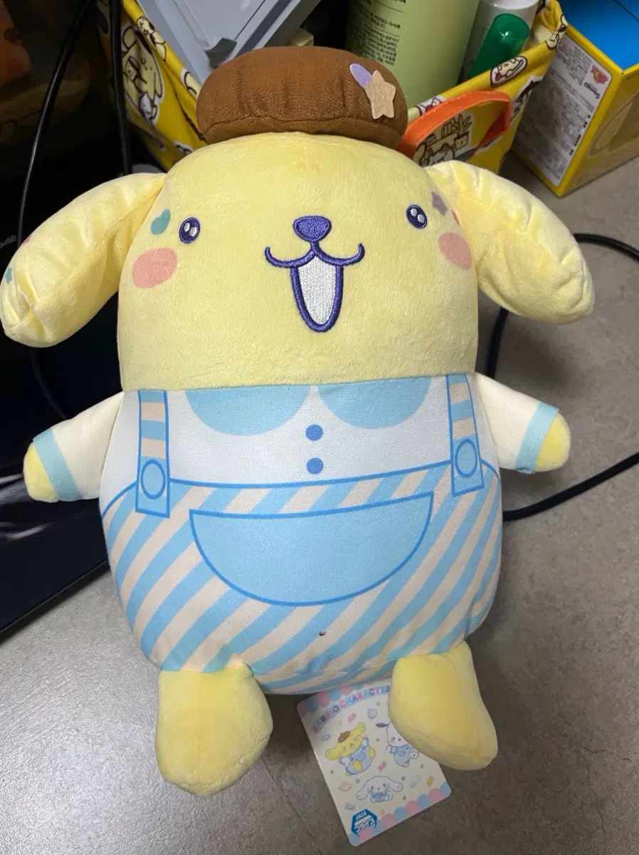 하늘색 폼폼푸린 중형인형