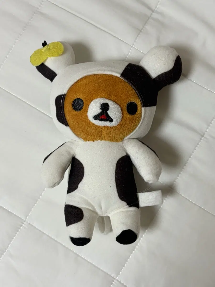 고전 산엑스 리락쿠마 젖소무늬 인형