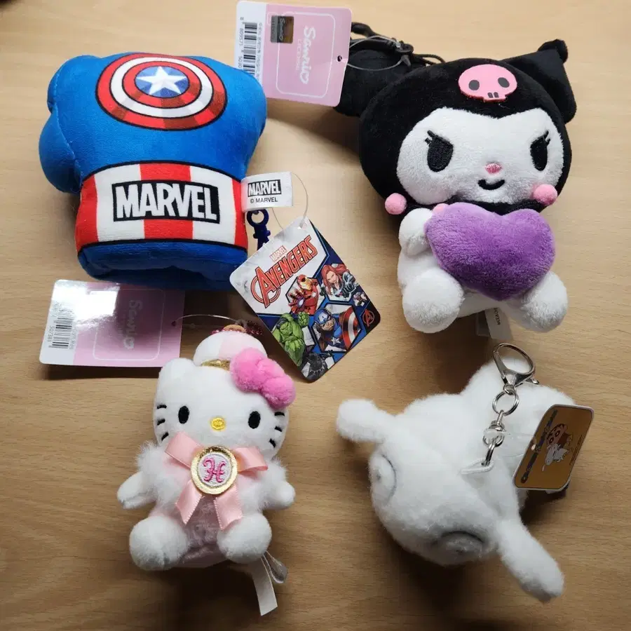 인형 키링 4종 세트