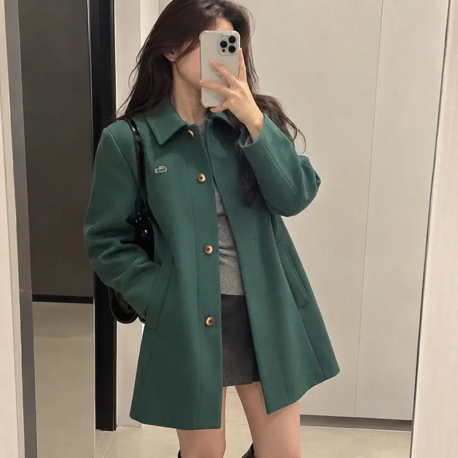 라코스테 라이브 그린 코트