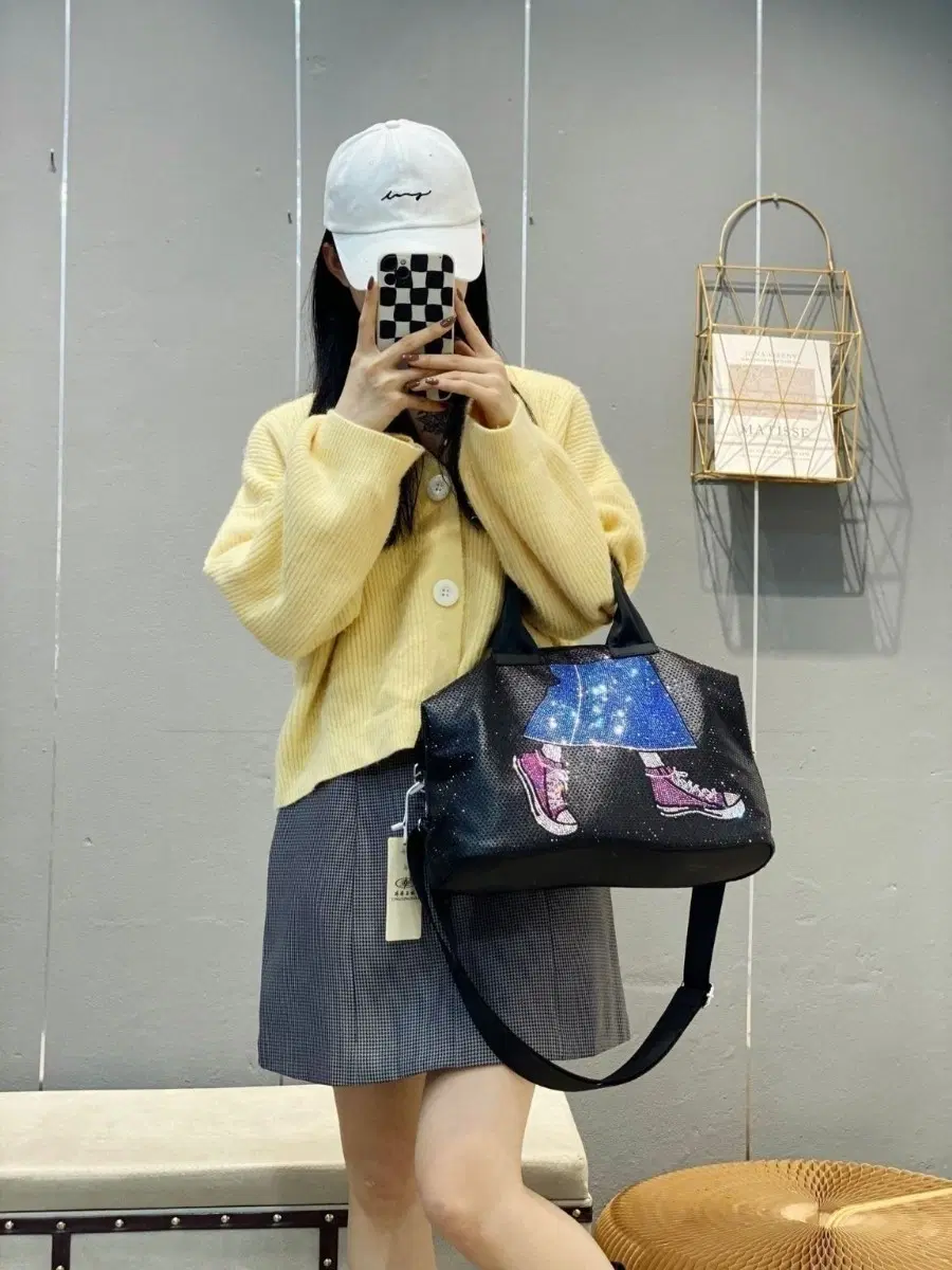 (인기인기)블링블링러그뷰티토트백