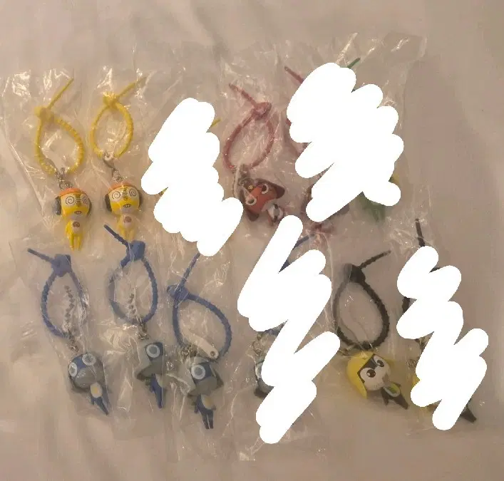 개구리 중사 케로로 컬러풀 멀티참 가챠 키링