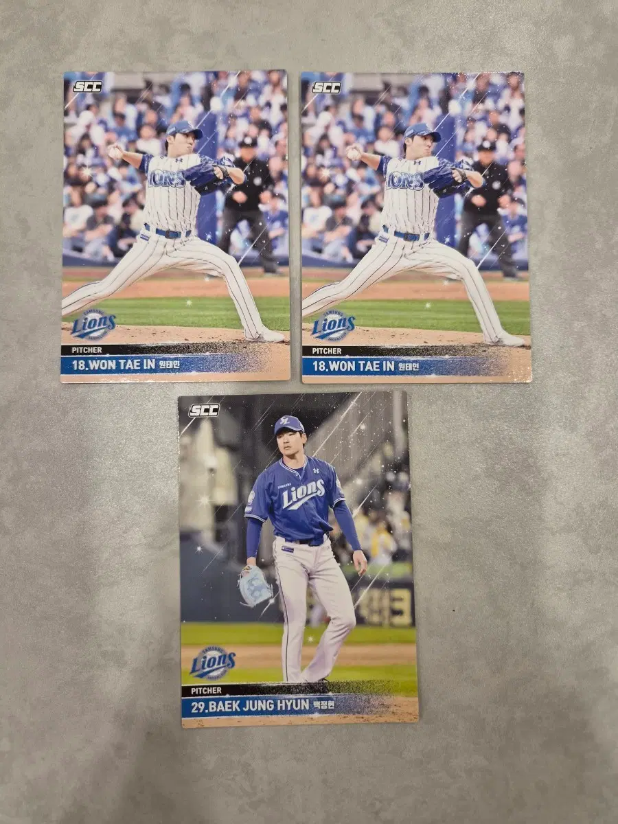 삼성라이온즈 KBO 카드 원태인 백정현