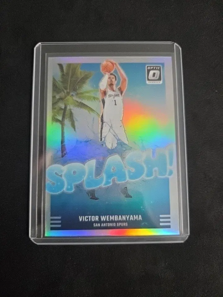 2024-25 Panini Donruss Optic Victor Wembanyama Splash! Holo #4 Wemby Spurs