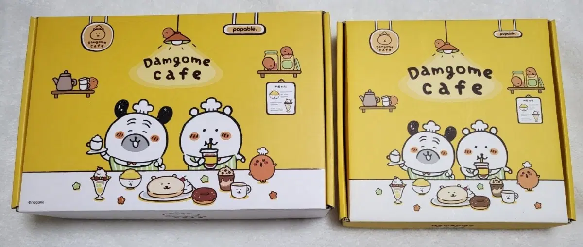담곰이 카페 접시 & 유리컵 set