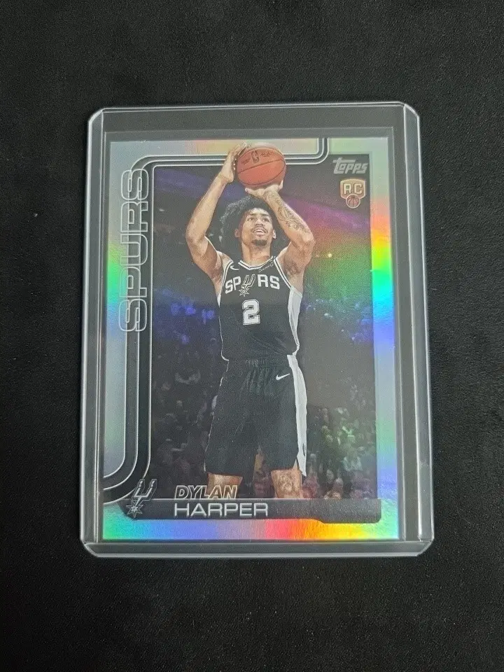 Topps 2025-26 Dylan Harper Rookie Rainbow Foilboard #202 Spurs NBA Card