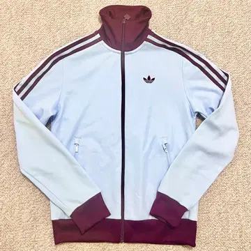 adidas 트랙 자켓 라이트 블루 x 보르도