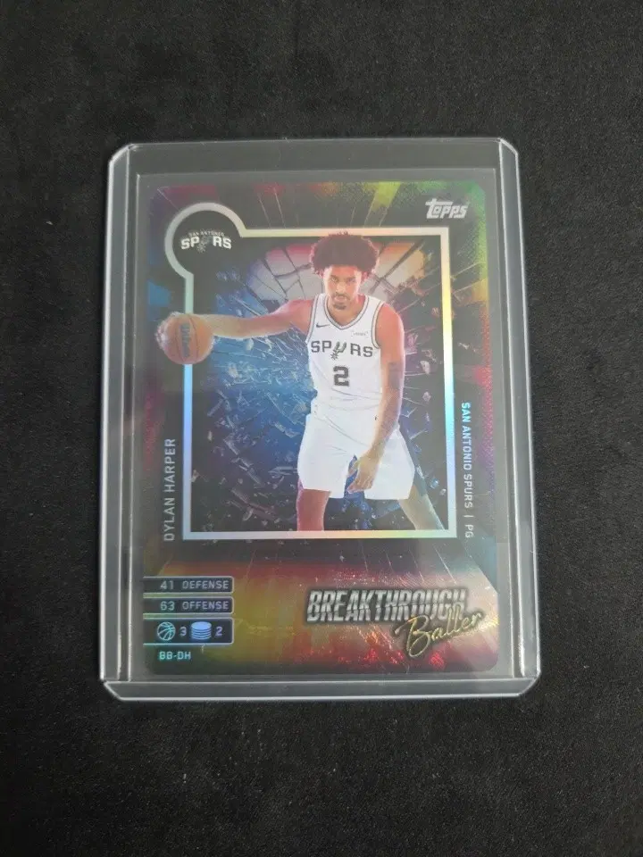 2025-26 Topps Match Attax Dylan Harper Breakthrough Baller Rookie #BB-DH Spurs