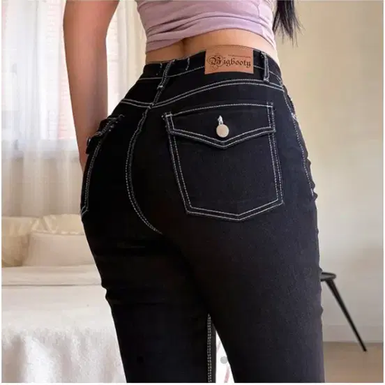 빅부디 스티치하이 부츠컷 L