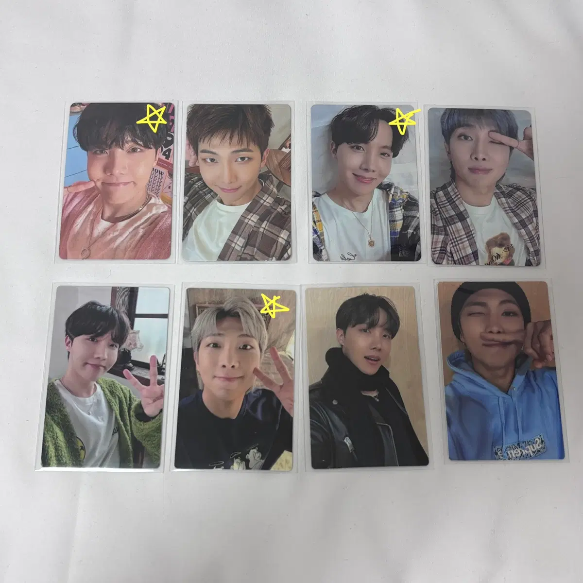 방탄 호석 남준 be 앨범 위버스 특전 엠투유 사운드웨이브 럭드 포카 일괄