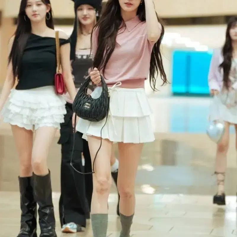 클리시어 Whipping cream pleated skirt, M