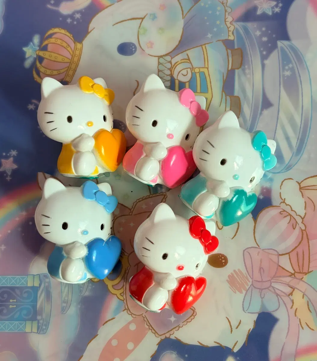 [고전] 키티 하트 피규어 세트