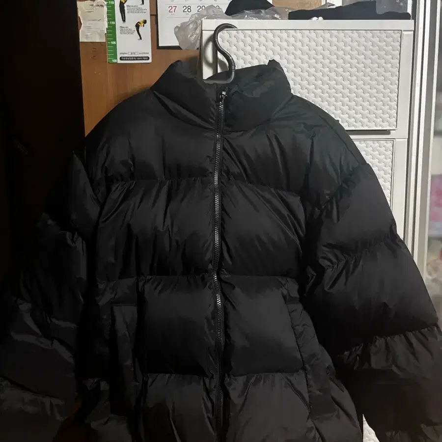 마인드브릿지 블랙 숏패딩