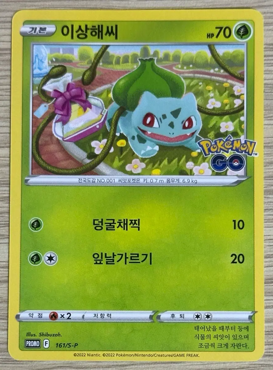 포켓몬 카드 이상해씨 PROMO 161/S-P