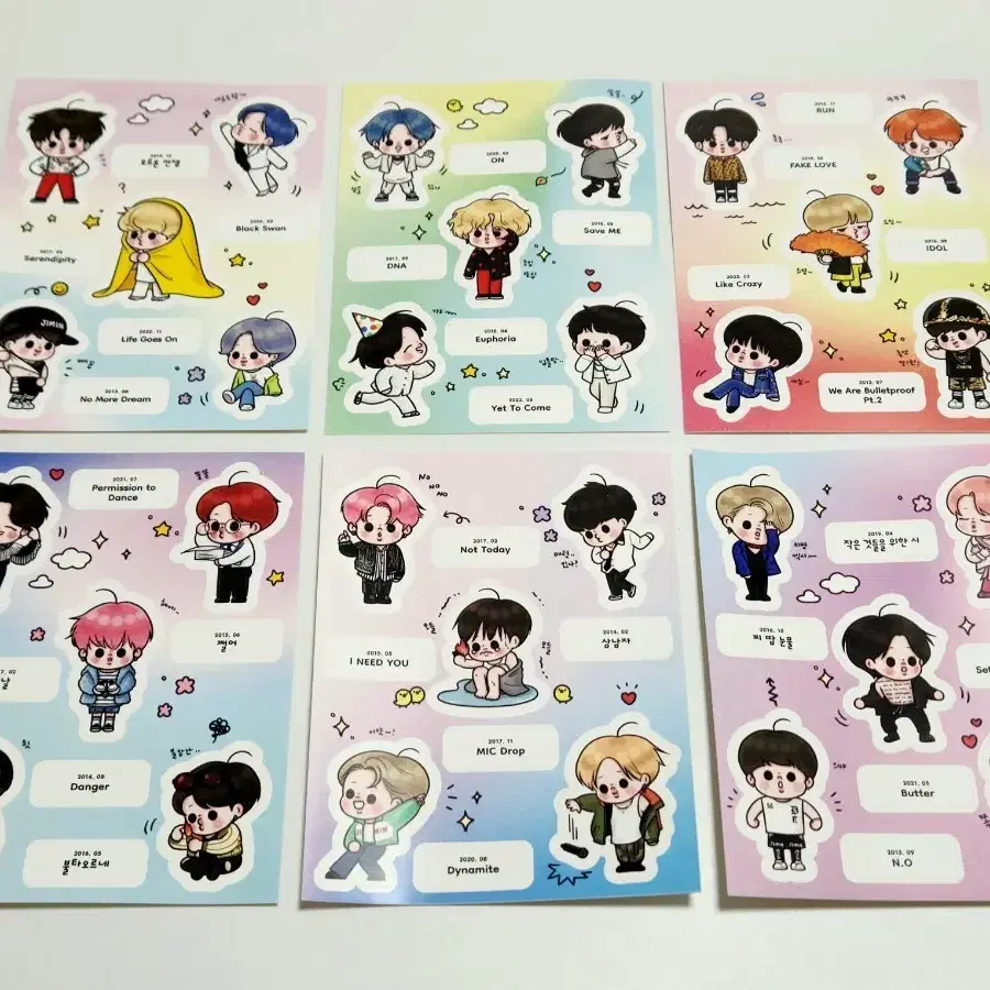 6p bts jimin stickers 방탄소년단 어포던스님 지민 스티커