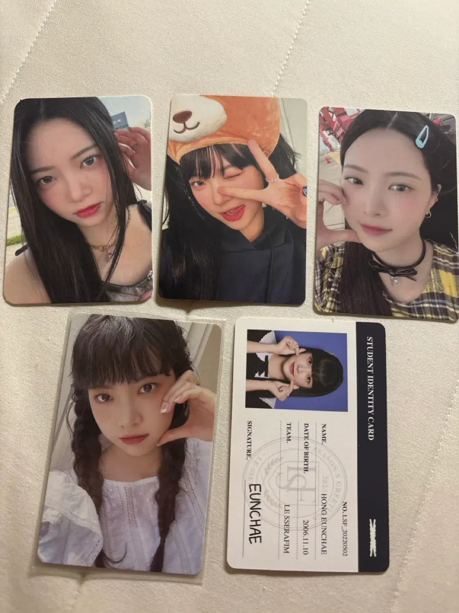 르세라핌 홍은채 포토카드 포카