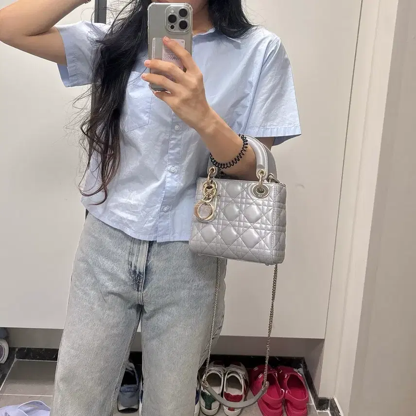 디올 정품 레이디백 미니 + 트월리 *거의 새상품 사진 4