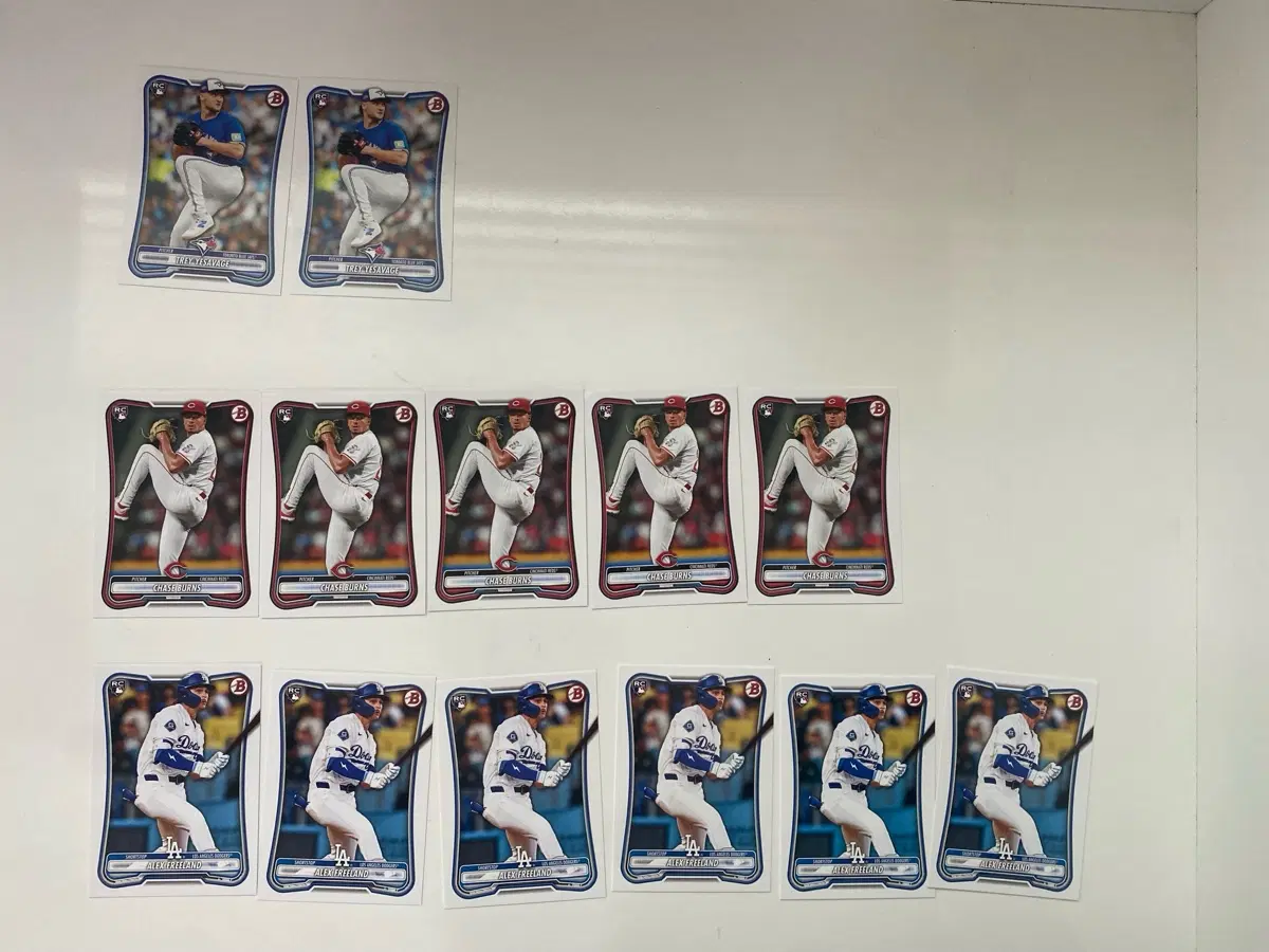 MLB 체이스 번스+프릴랜드+예세비지+칼슨 윌리엄스 일괄 랏