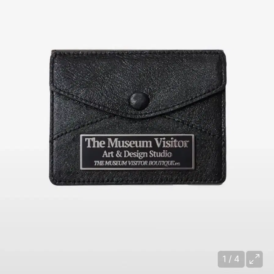 더뮤지엄비지터 메탈 로고 카드 지갑 THEMUSEUMVISITOR METAL LOGO CARD WALLET