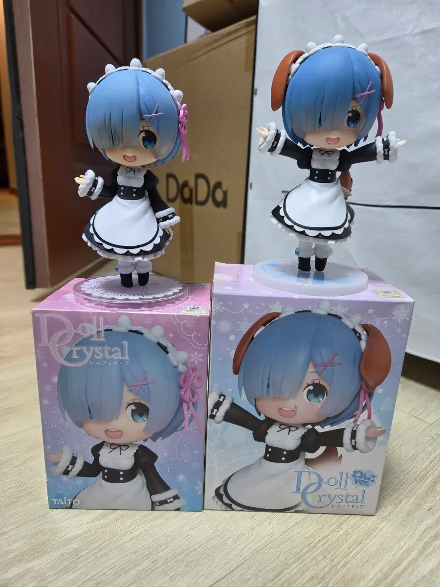 렘 Doll Crystal 고양이,강아지 피규어 일괄