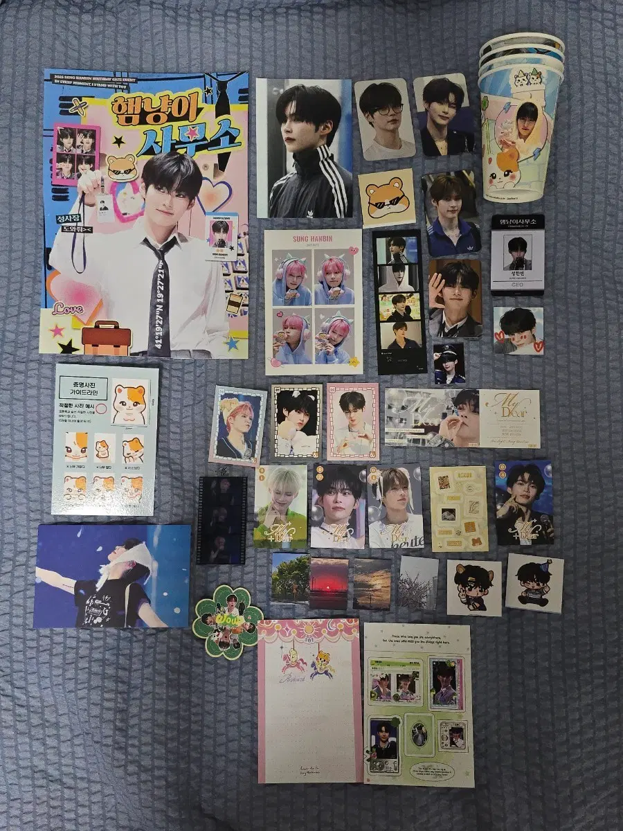 제베원 성한빈 생카 굿즈 ZEROBASEONE Sung Hanbin Birthday Cafe Merch Goods