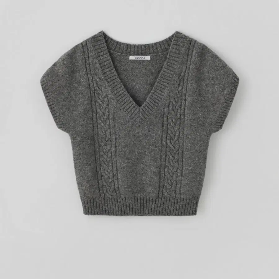 타낫 T/T Sleeve knit vest (gray)