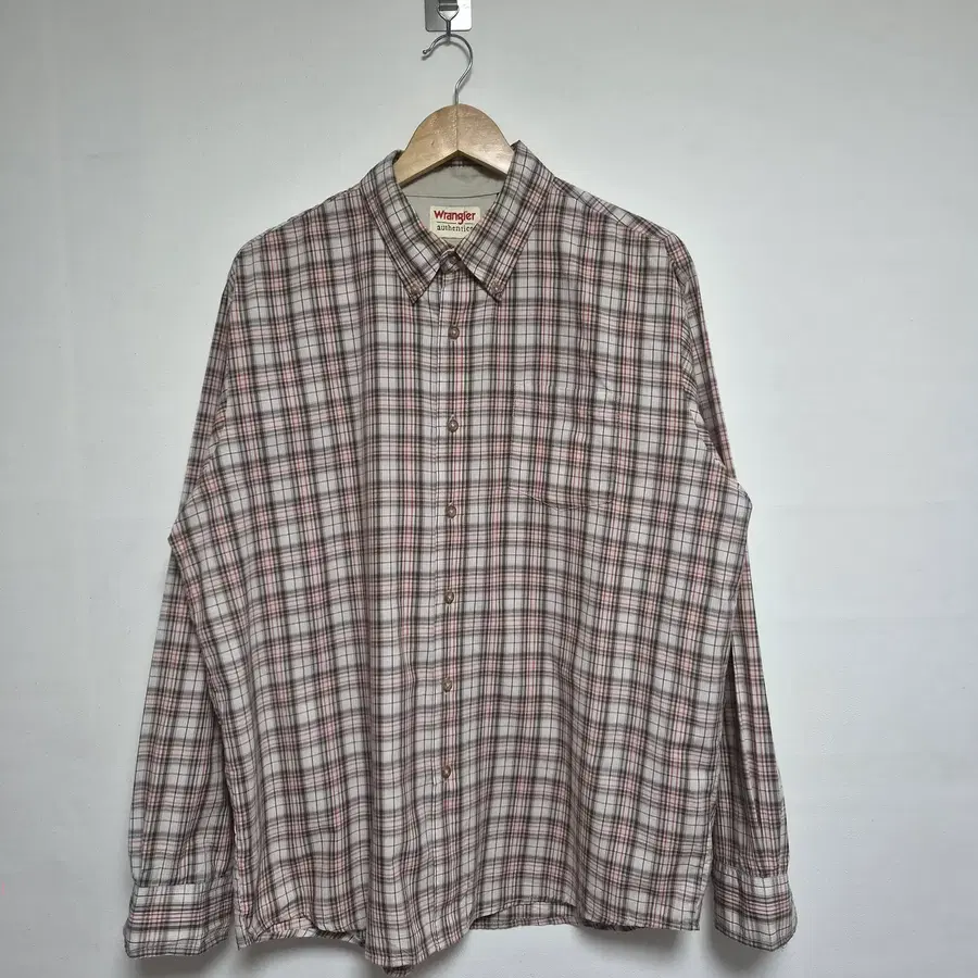 랭글러Wrangler 체크 코튼 셔츠 L - S530