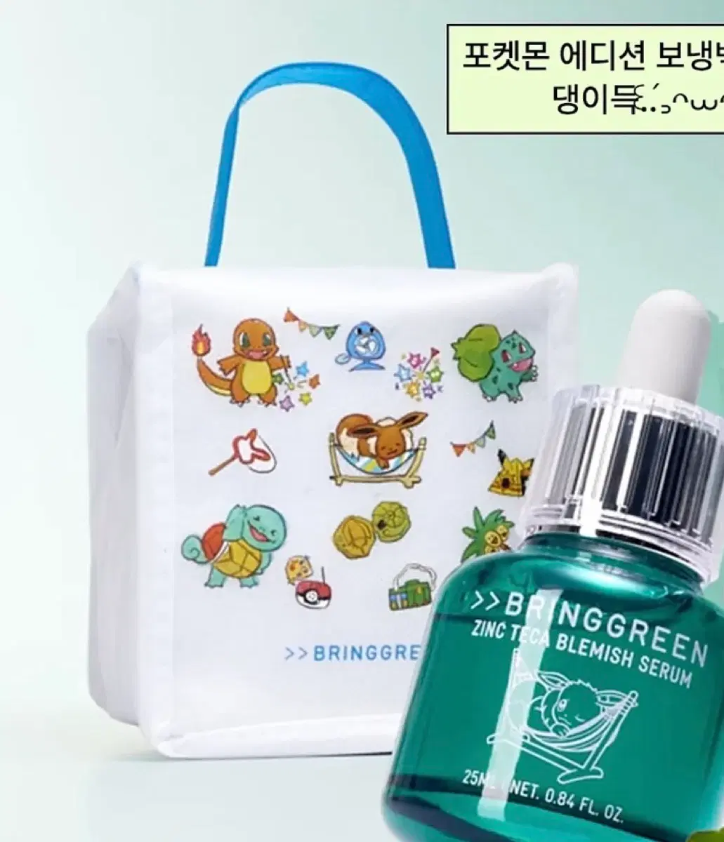 브링그린 포켓몬 보냉백 새상품