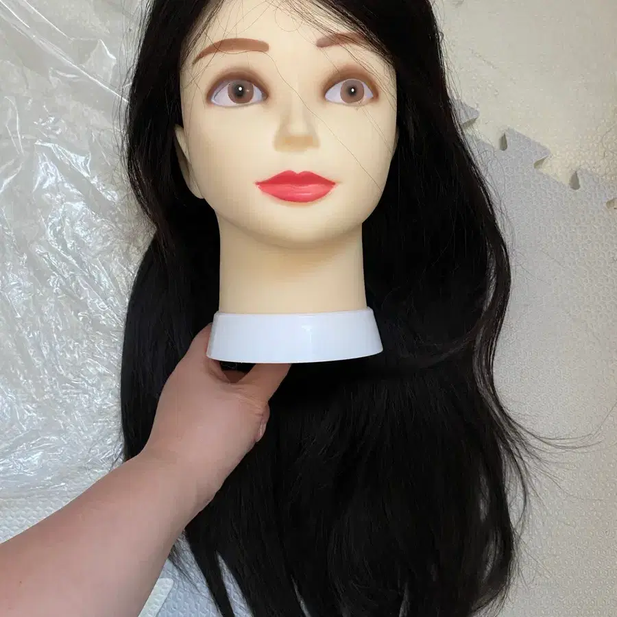 인모 75% 연습용 마네킹 통가발 새상품