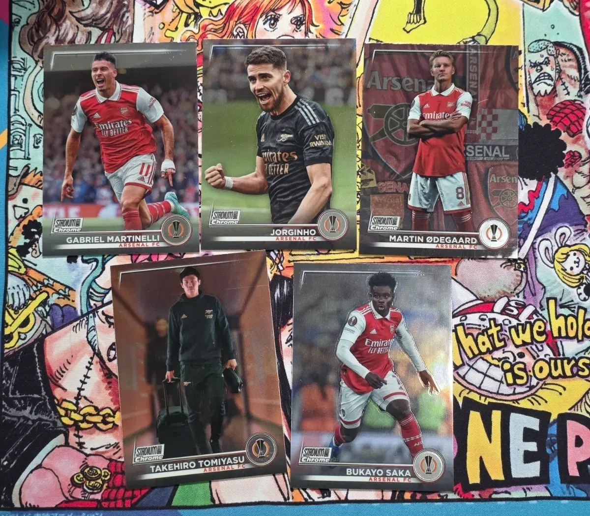 2022 topps 아스날 스타디움크롬 5장 일괄