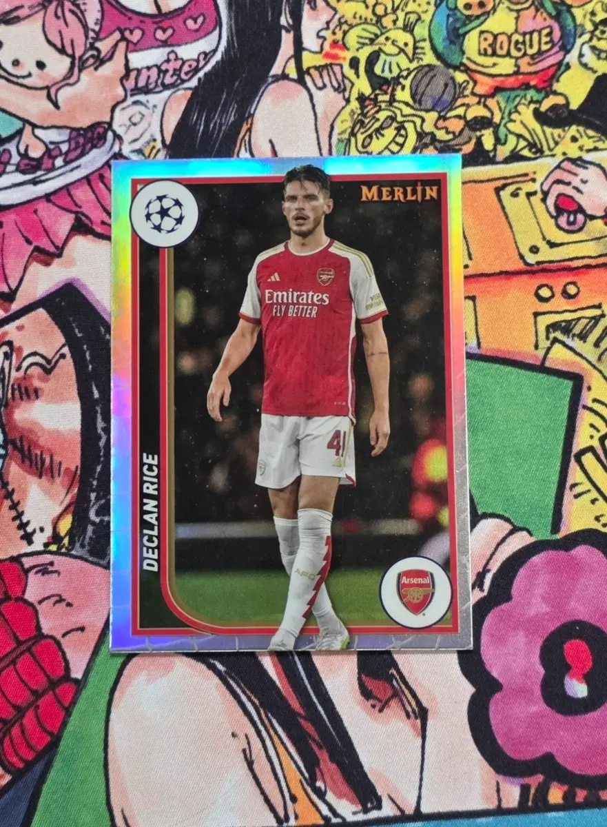 2023-24 Topps Merlin UEFA 데클란 라이스 리플렉터