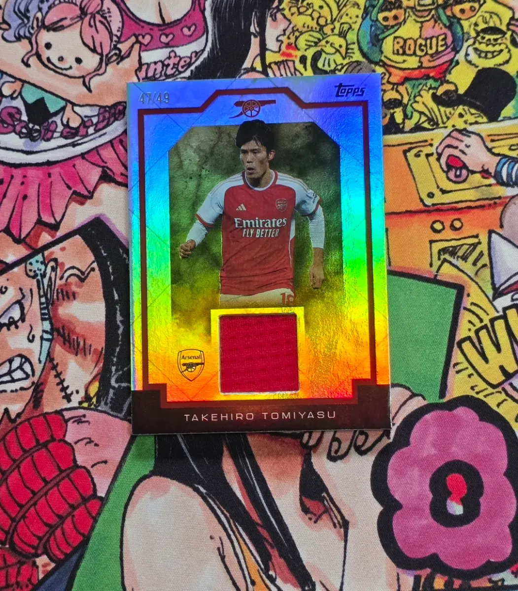 2023-24 Topps Arsenal Team Set 토미야스 저지렐릭 /49 tomiyasu
