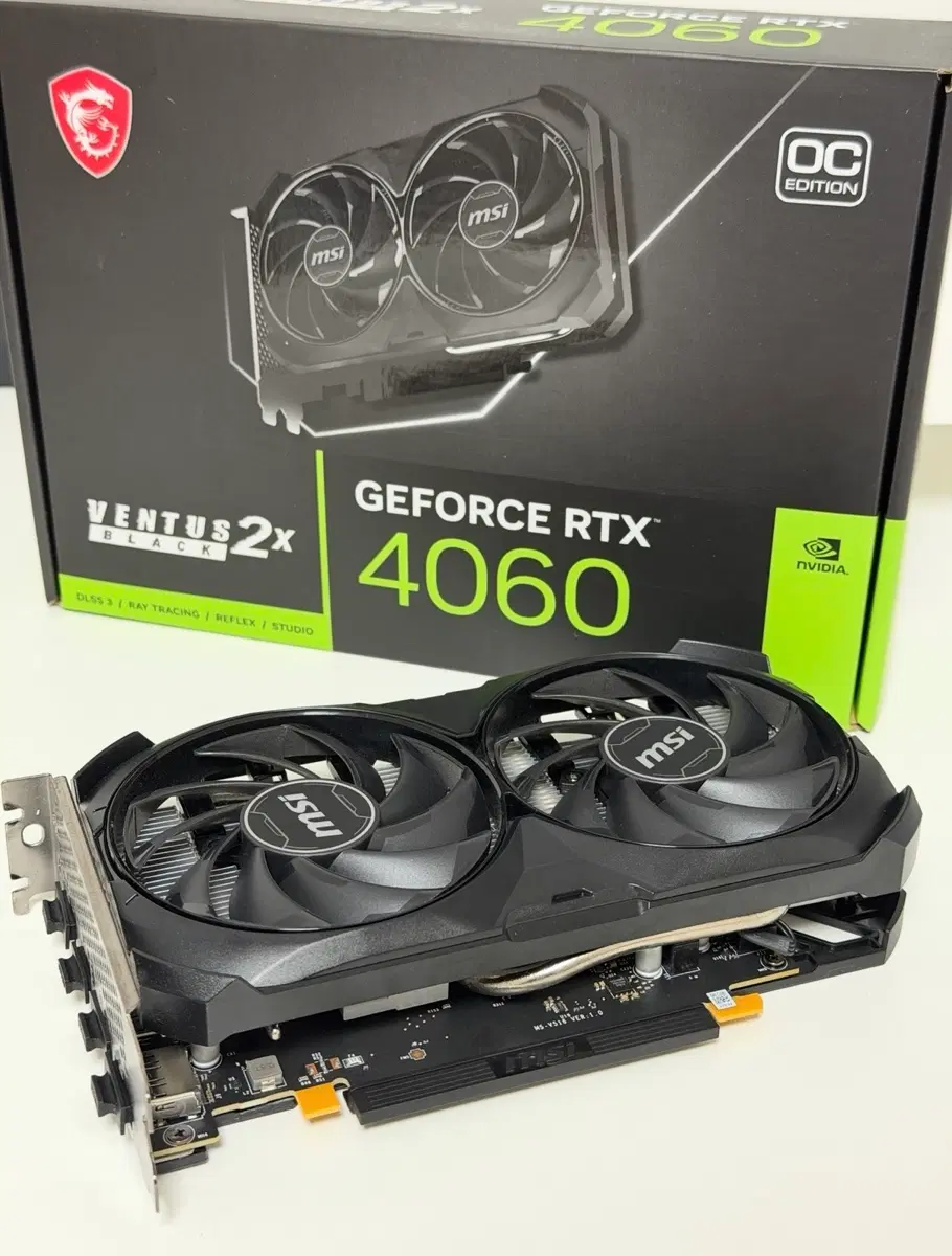 MSI RTX 4060 벤투스 2X 블랙 8GB OC