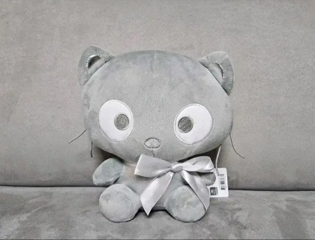 정품 산리오 초코캣 실버 25cm 중형 인형