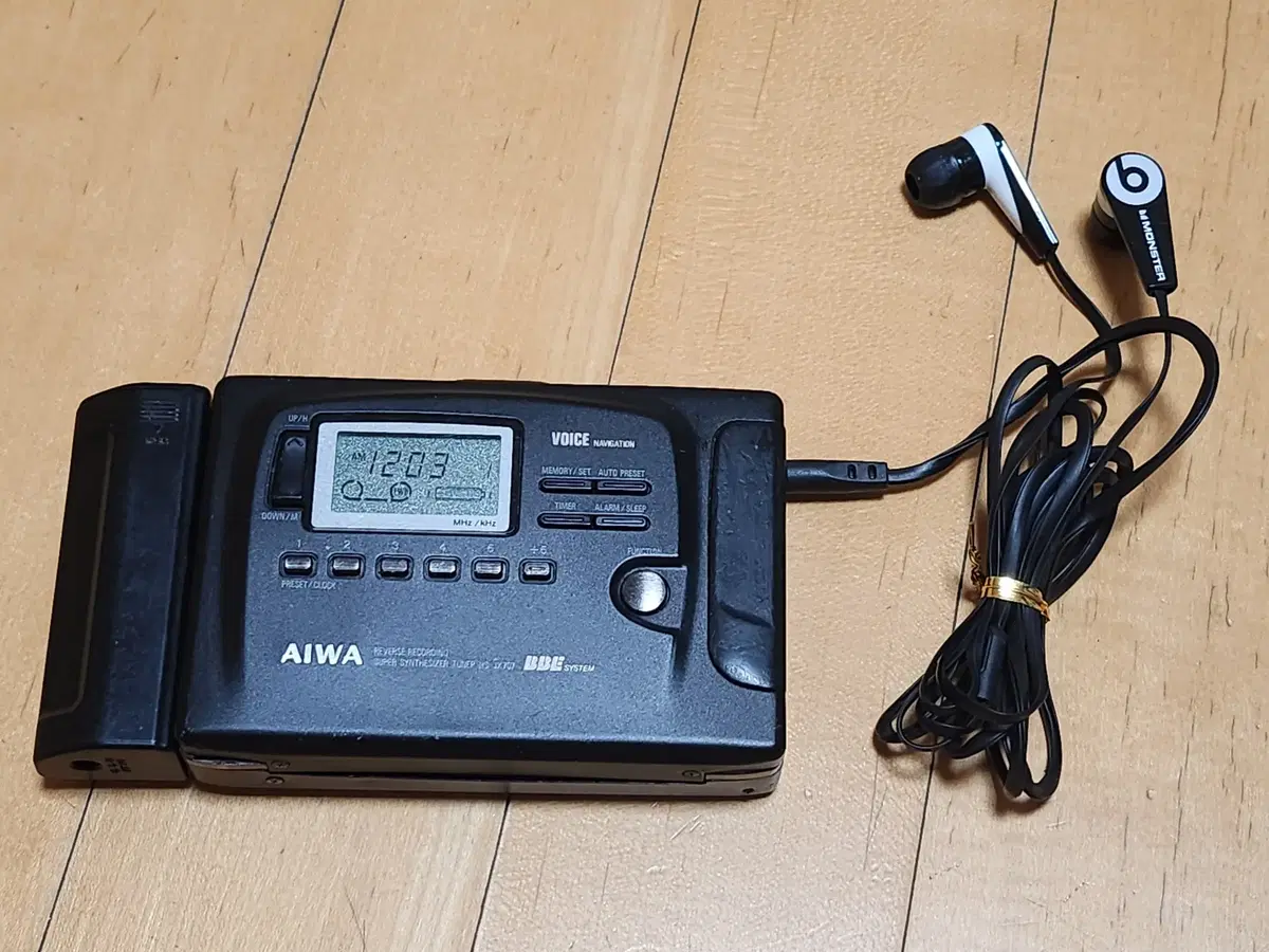 명기 AIWA 아이와 HS-JX707 워크맨 카세트 테이프 레코더 보이스 네비게이션