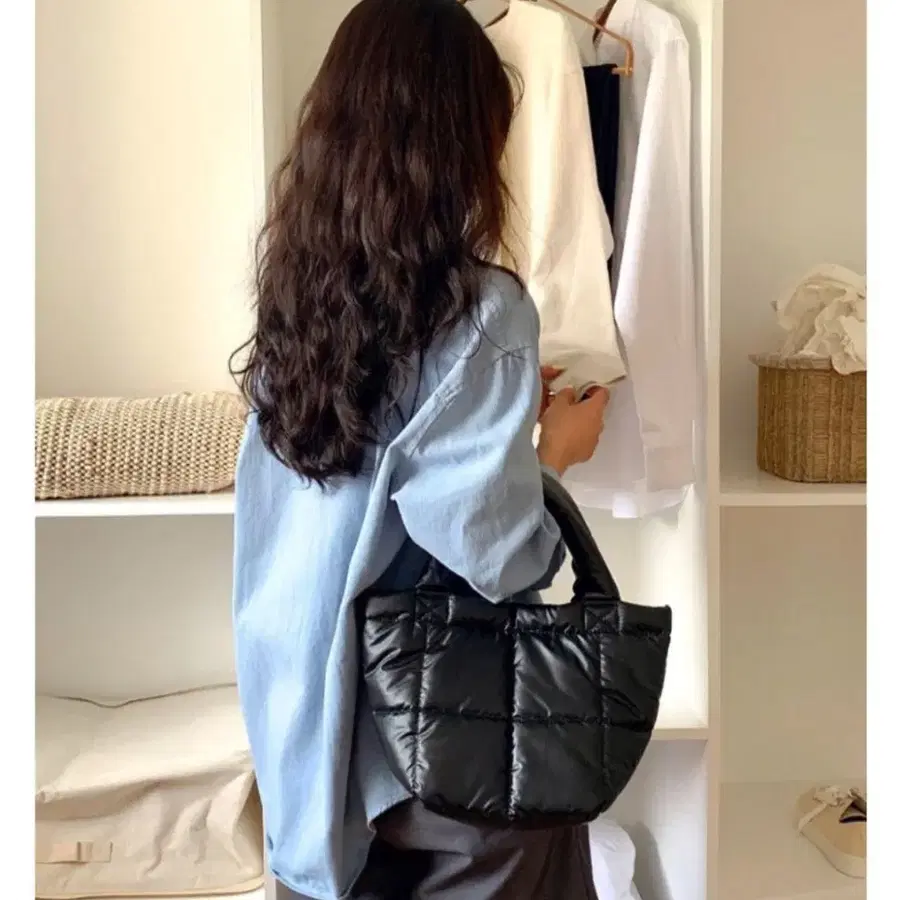 데일리 퀼팅 숄더백 가방(새상품)패딩가방