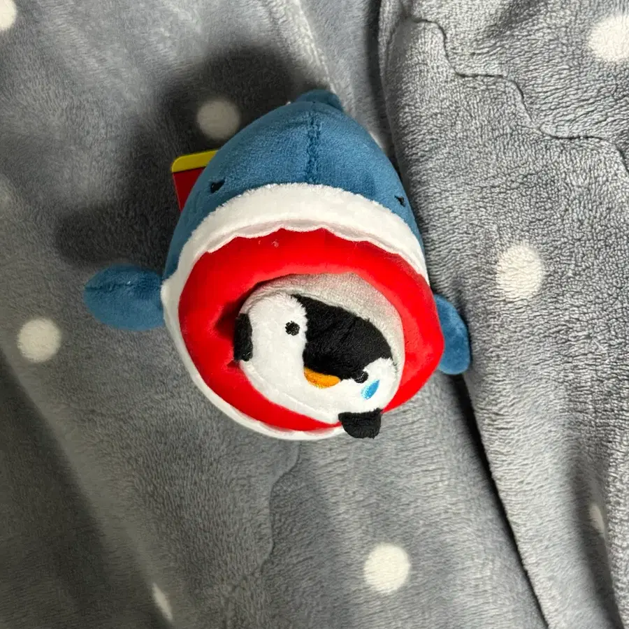 상어 펭귄 인형 키링