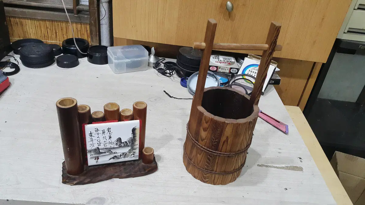 1950 일본 붓꽂이와 붓통