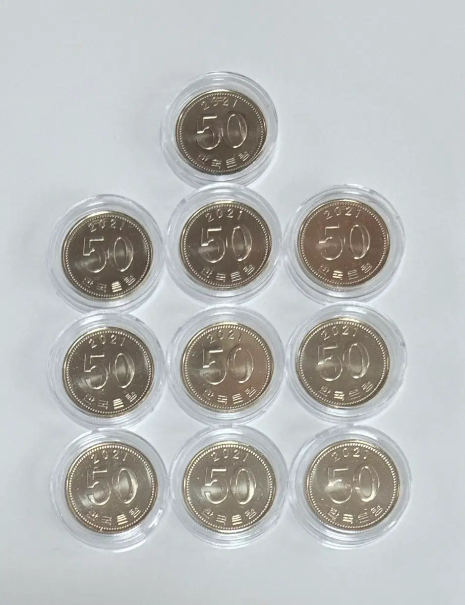 2021년 50원 동전 10개 세트