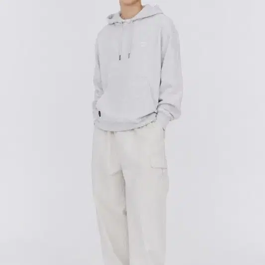 남M/골스튜디오 22FW 라이트 그레이 후드티