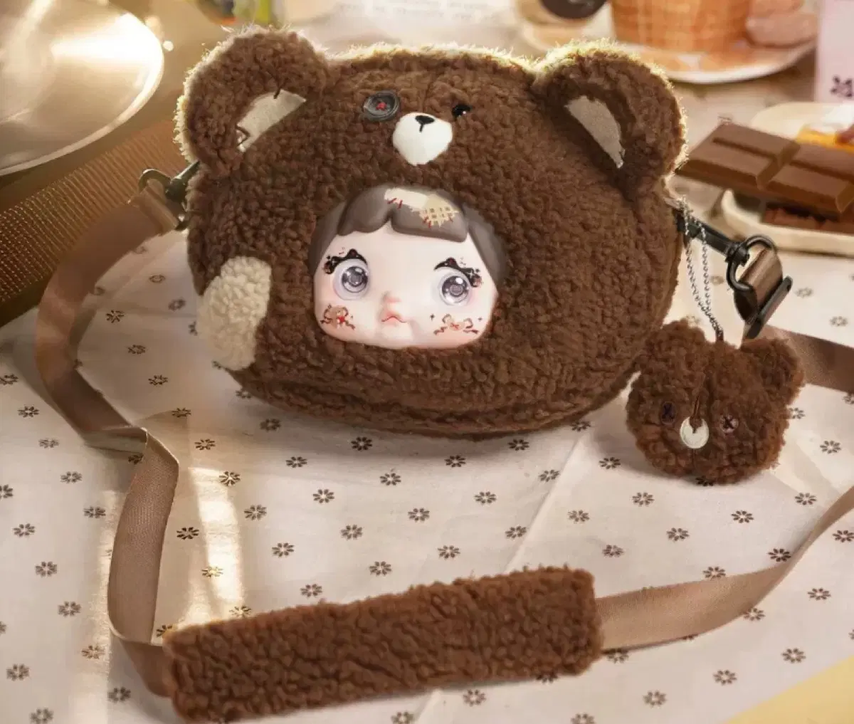 노미 인형 크로스 가방 곰돌이